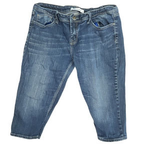 VIGOSS Capri Jeans Denim Low Rise Size 32 Blue